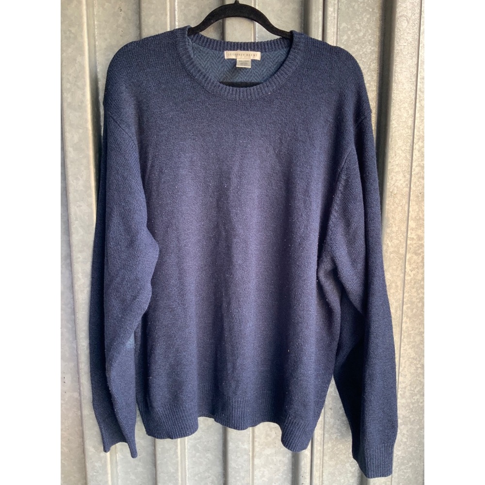 10/$30💵 Geoffrey Beene Navy Sweater Sz XXL